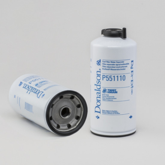 P551110 FUEL FILTER, WATER SEPARATOR SPIN-ON TWIST&DRAIN