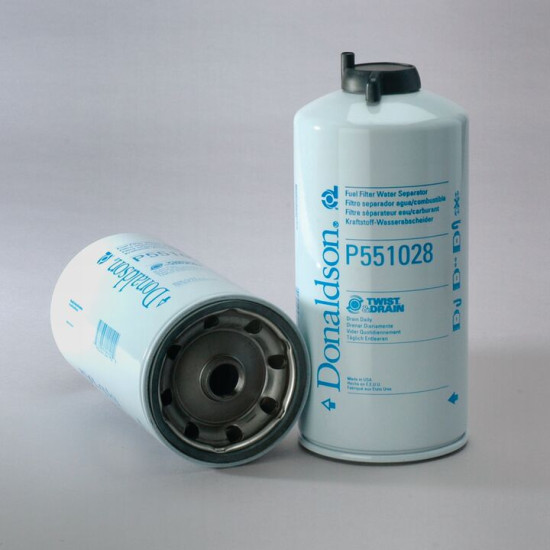 P551028 FUEL FILTER, WATER SEPARATOR SPIN-ON TWIST&DRAIN