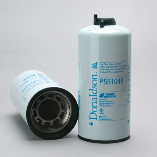 P551048 FUEL FILTER, WATER SEPARATOR SPIN-ON TWIST&DRAIN