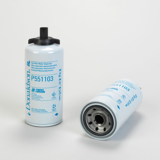 P551103 FUEL FILTER, WATER SEPARATOR SPIN-ON TWIST&DRAIN