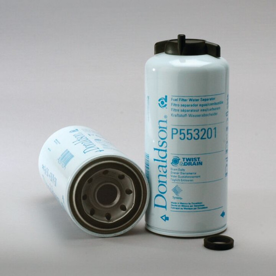 P553201 FUEL FILTER, WATER SEPARATOR SPIN-ON TWIST&DRAIN